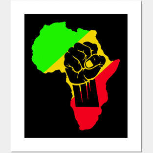 Africa black power Posters and Art